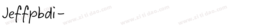 Jeffpbdi字体转换