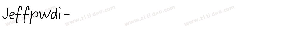 Jeffpwdi字体转换