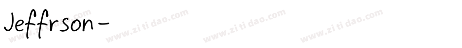 Jeffrson字体转换