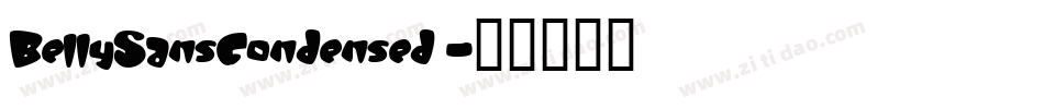 BellySansCondensed字体转换