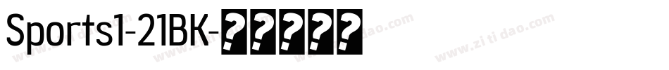 Sports1-21BK字体转换