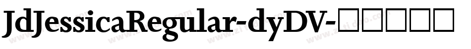 JdJessicaRegular-dyDV字体转换