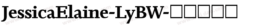 JessicaElaine-LyBW字体转换