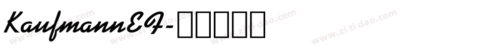 KaufmannEF字体转换