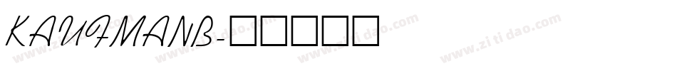KAUFMANB字体转换