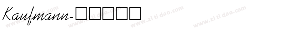 Kaufmann字体转换