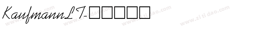 KaufmannLT字体转换