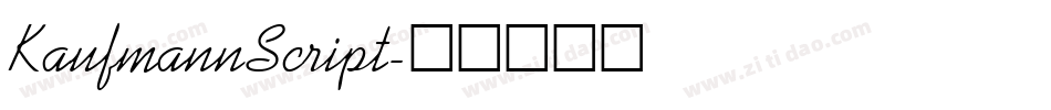 KaufmannScript字体转换
