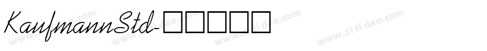 KaufmannStd字体转换