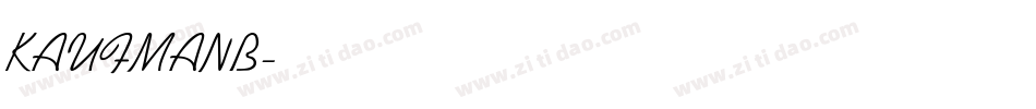 KAUFMANB字体转换