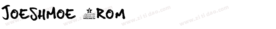 Joeshmoe-8roM字体转换