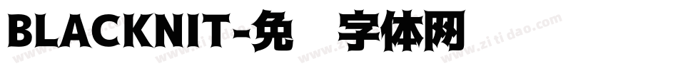 BLACKNIT字体转换