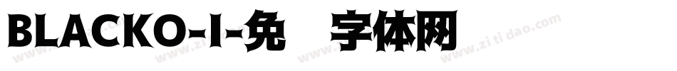 BLACKO-I字体转换