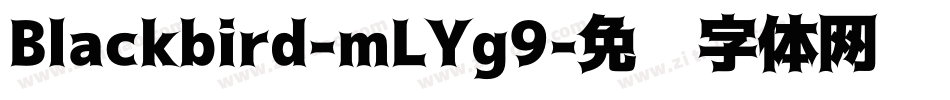 Blackbird-mLYg9字体转换