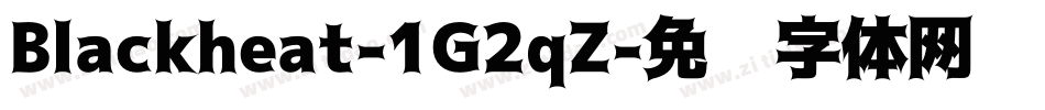 Blackheat-1G2qZ字体转换