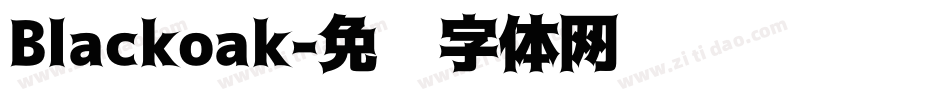 Blackoak字体转换