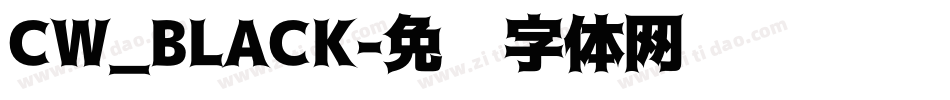 CW_BLACK字体转换