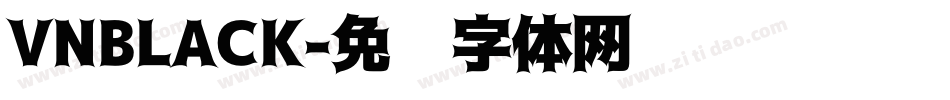 VNBLACK字体转换