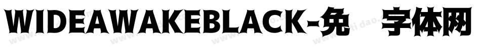 WIDEAWAKEBLACK字体转换