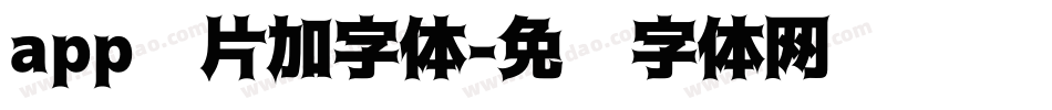 app图片加字体字体转换