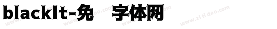 blacklt字体转换