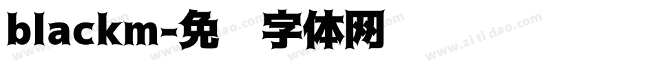 blackm字体转换