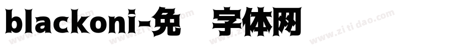 blackoni字体转换