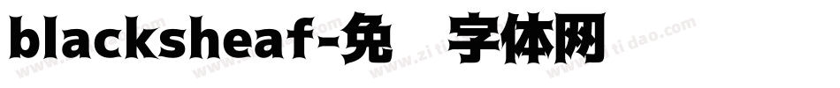 blacksheaf字体转换