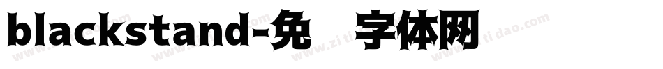 blackstand字体转换