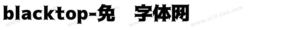 blacktop字体转换