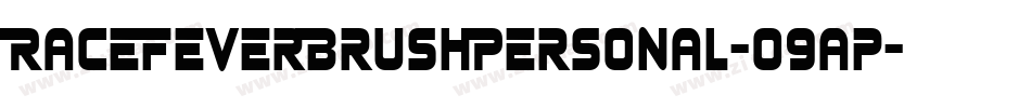 RaceFeverBrushPersonal-O9ap字体转换