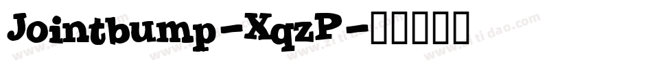 Jointbump-XqzP字体转换