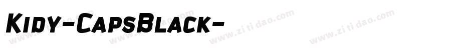 Kidy-CapsBlack字体转换