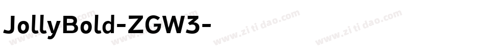 JollyBold-ZGW3字体转换