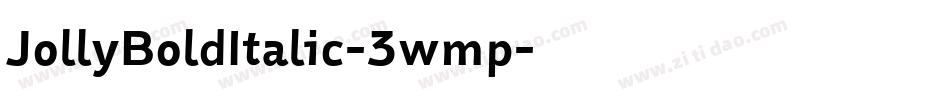 JollyBoldItalic-3wmp字体转换