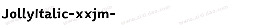 JollyItalic-xxjm字体转换