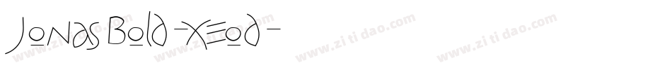 JonasBold-XEod字体转换