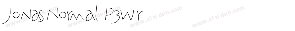 JonasNormal-P3wr字体转换