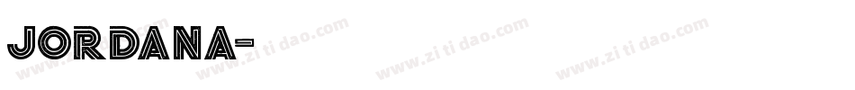 Jordana字体转换