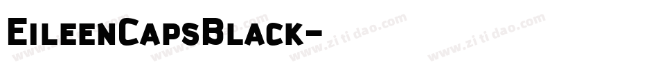 EileenCapsBlack字体转换