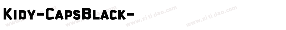 Kidy-CapsBlack字体转换