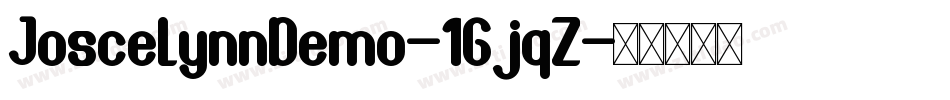 JoscelynnDemo-1GjqZ字体转换