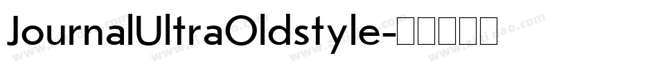 JournalUltraOldstyle字体转换
