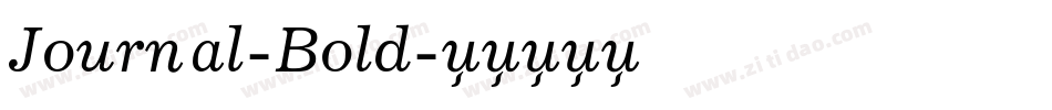 Journal-Bold字体转换