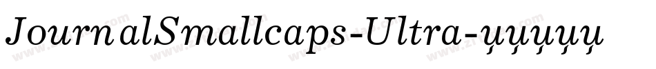 JournalSmallcaps-Ultra字体转换