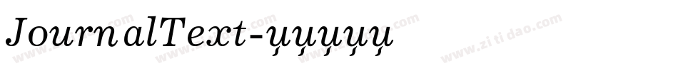 JournalText字体转换