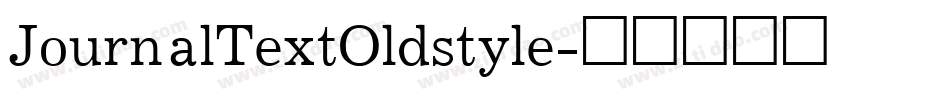JournalTextOldstyle字体转换