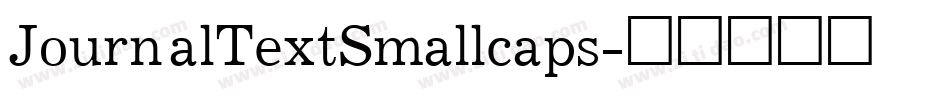 JournalTextSmallcaps字体转换