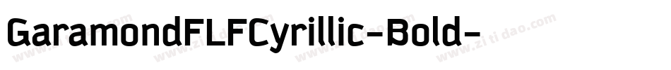 GaramondFLFCyrillic-Bold字体转换