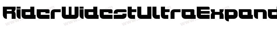 RiderWidestUltraExpandedExtrablackItalic-gDKE字体转换